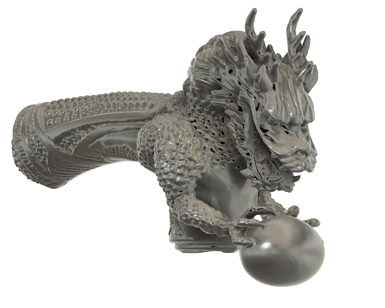 STL file Dragon Cane Topp V1・3D printer design to download・Cults